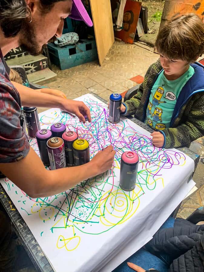 Fun Graffiti Workshop: The Art of Aerosol and Color - Spray can control, gradients, and the 3D trick with contrast